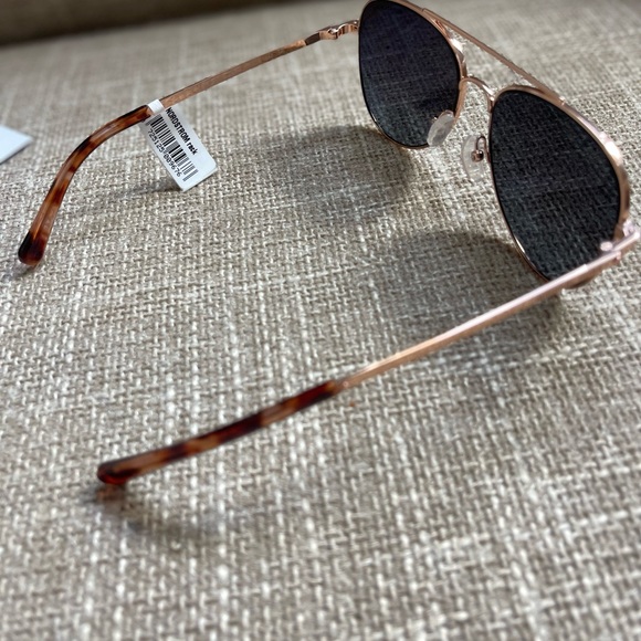 NWT Michael Kors Aviator Sunglasses Rose Gold & tortoise - Picture 3 of 12
